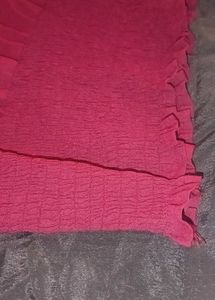 Maroon Long Sleeve Crop Top