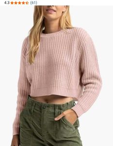 Cute Cropped Knit Sweater