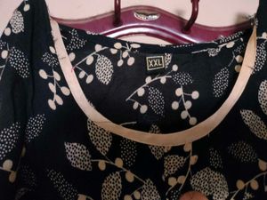 Black Floral Kurti