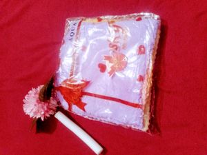 Soft Puffy Multicolored Handkerchiefs,6 In Colour
