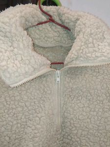 Urbanic Faux fur sweater Cream Colored