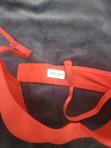 Red Plunge Bra