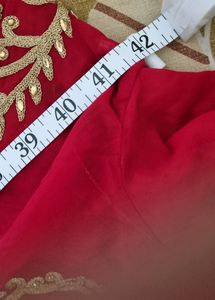 Red Gown In One Time Offer For Today!!