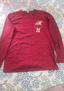 Burgundy Long Sleeve Tee