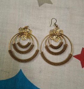 Gold Tone Hoop Earrings