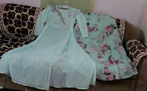 Very Beautiful Long Said Kat Kurti With Skirts