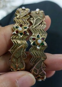 Elegant Bronzish Gold Bangles
