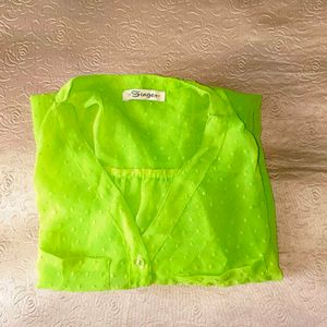 🛍️Neon Green See Thru Top⭐⭐⭐⭐⭐