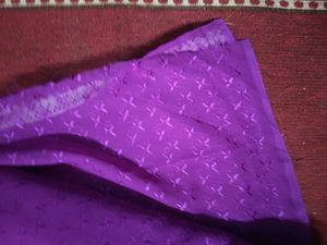 Fully Chikankari Work Saree With Lace