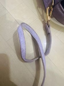 Lilac Croc Embossed Crossbody
