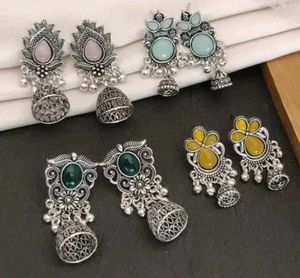 Boho Jhumka Earring Set