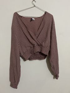 Checkered Crop Top (New)