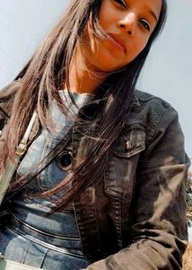 Black Denim Jacket In Army Design