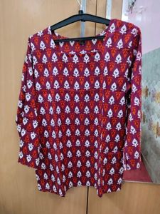 Ethnic Top with Floral Print (X)
