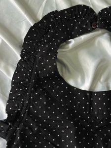 Halter Neck Polka Dot Top