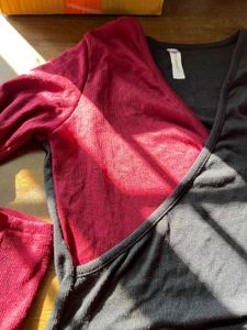 Stylish Two-Tone Top