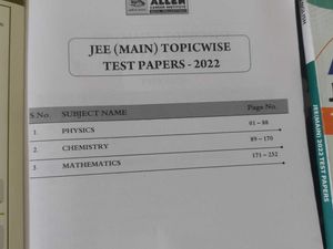 JEE Main 2022 and 2023 Papers - Allen