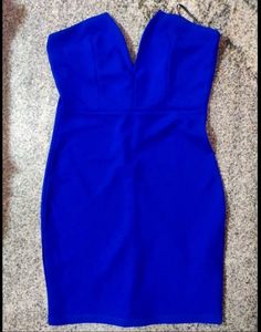 Blue Bodycon Mini Dress