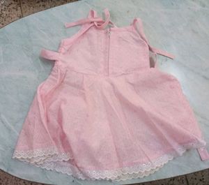 Party Wear Baby Pink Frock