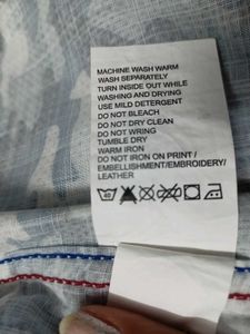 Wrangler Brand Shirt Blue White Shade