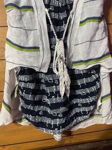 Cute Music Note Top with Vest