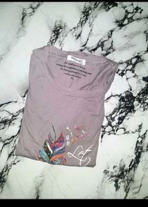 Combo Of High Waste Jean And Puffed Sleeve Top