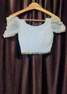 White Dress with Embellished Detail