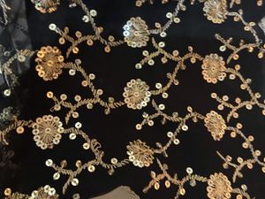 chatpata Black and gold Blouse