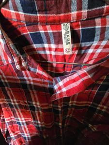 Red Plaid Flannel Shirt