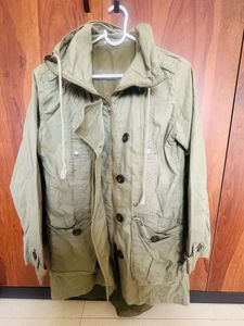 Olive Green Hooded Jacket