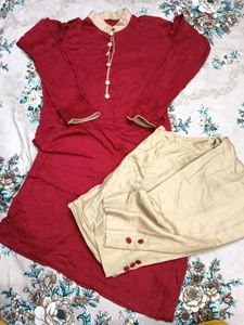 🍒Chinese Collar Kurta And Plazo🍒