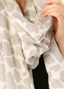Women Off-white and Grey Printed Stole