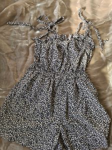 Blue Floral Jumpsuit