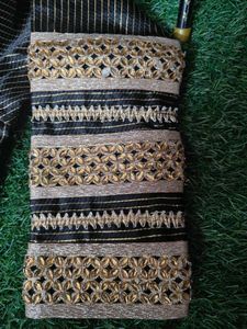 Elegant Black &amp; Gold Blouse