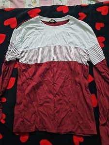 Red Full Sleeve Tshirt