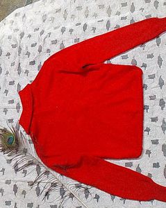 Vintage Red Pullover Sweater