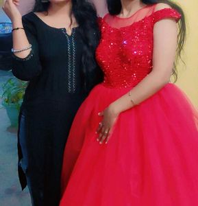 Red Princess Gown