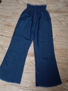 Wide Leg Denim Pants