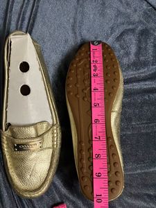 Coach Gold Loafers
