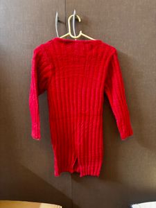 Red sweater dress Mini