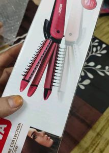 new NOVA 8890 3 in 1 Hair Straightener, Curler and Crimper, Brand New, Box packed, in ₹350 or 2800 coins