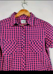 MAX Checked Shirt Top