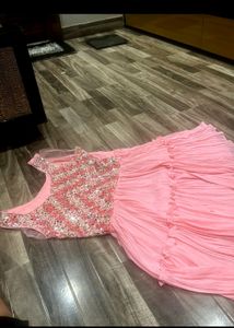Pink Sharara Set With Chunni