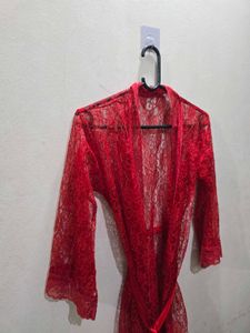 Red Lace Robe
