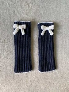 Bow Accent crochet Arm Warmers