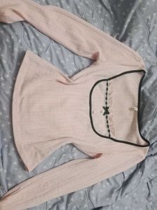 Pink Long Sleeve Top