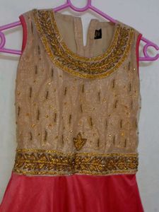 A Gown With Pant And Dupatta
