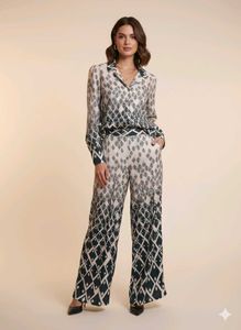 BRANDED- Printed Co-ord Set Elegant Office, party