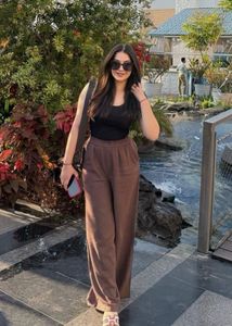 Pintresty 🌸Old navy Brown Wide-Leg Trousers