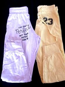 Lavender And Lemon Yellow Girl Boy Track Pant